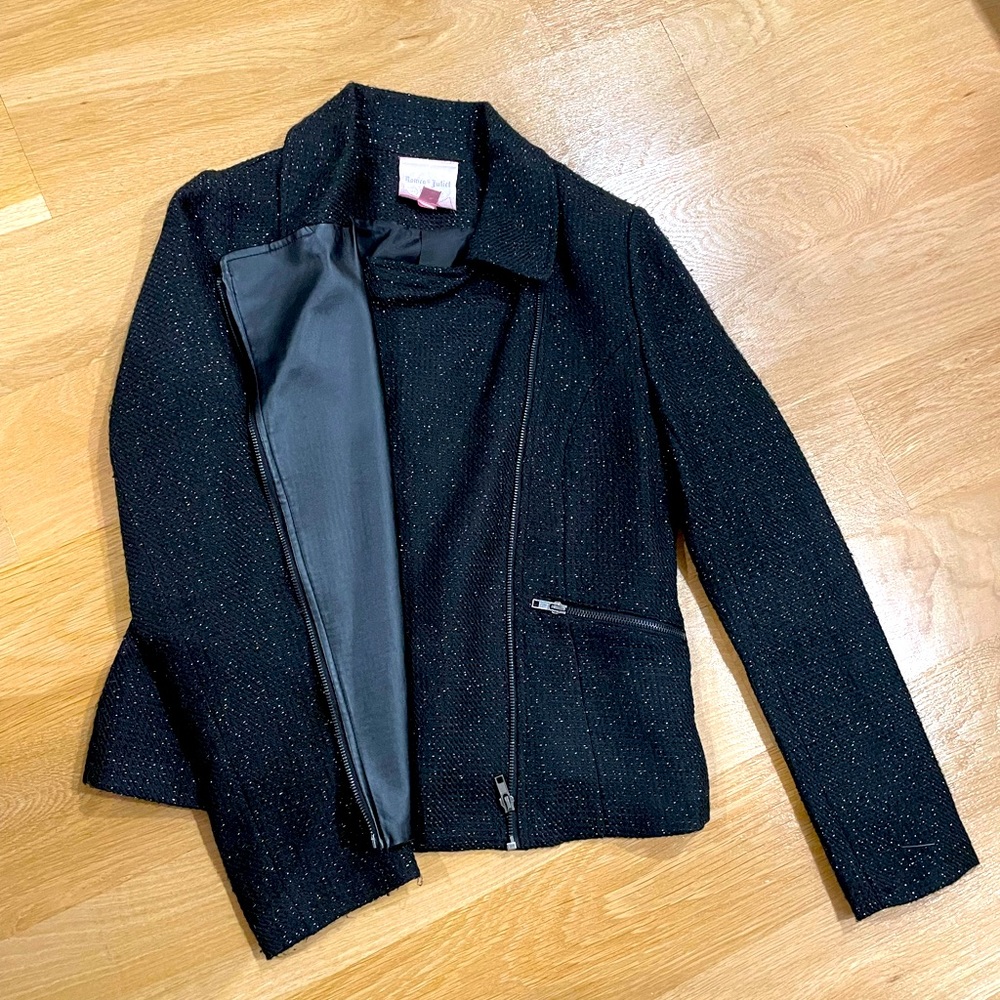 Black sparkle Tweed Blazer
